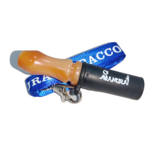 【Samurai Blond】マイマウスピース - シリコン＆アクリル製 首掛けストラップ付き（ブルー）