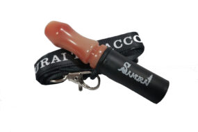 【Samurai Blond】マイマウスピース - シリコン＆アクリル製 首掛けストラップ付き（ブラック）